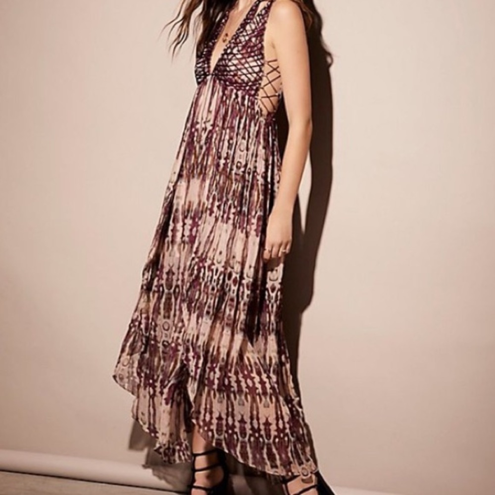 Free People - Freyja Strappy Maxi Dress, XS
